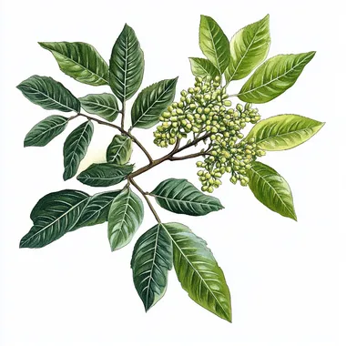 Oregon ash botanical illustration
