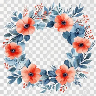 memorial sympathy watercolor flower frame vector illustration --s 250