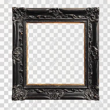 picture frame in Medieval art, on white background