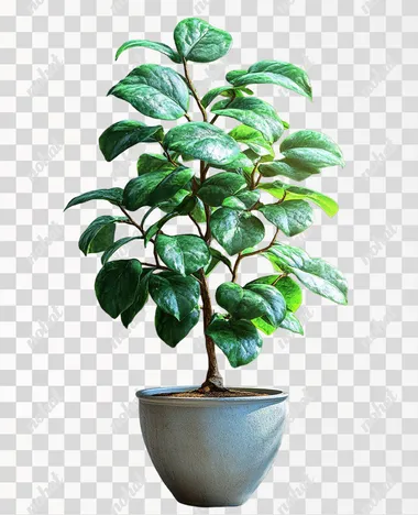 photorealistic photoshop plant, white background no details