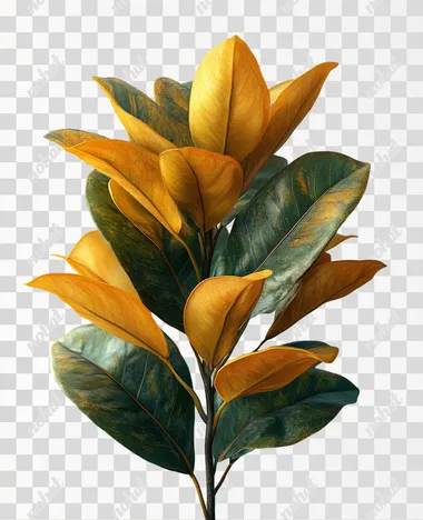 photorealistic photoshop plant, white background no details