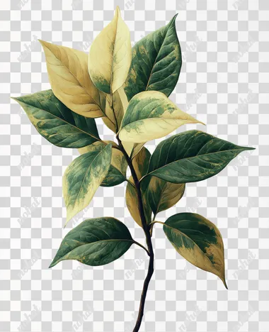photorealistic photoshop plant, white background no details