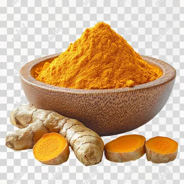 Turmeric , white background, ultra high definition commercial photography --s 750