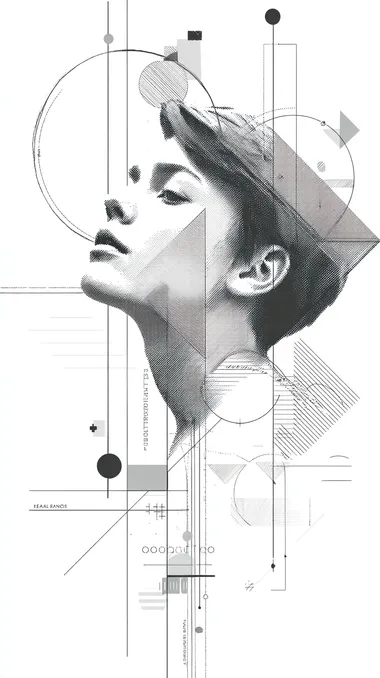 creativity, minimalist line art
