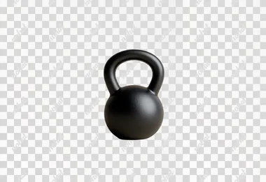 a large kettlebell on a white background