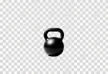 a large kettlebell on a white background