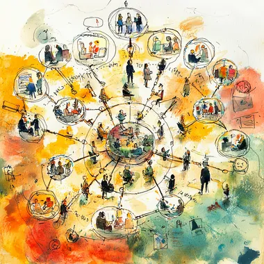 an illustration of stakeholder management to be used in a pwerpoint deck