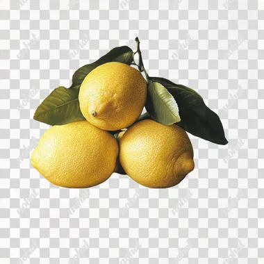 Three or four fresh lemons piled together look very delicious, with clear picture quality ar 16:9