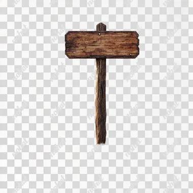 a square Western Movie signpost on a white blank background