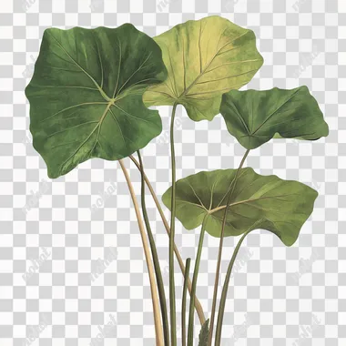 Colocasia esculenta Illustrations