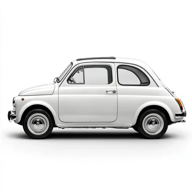 fiat car. side view. real img. no background