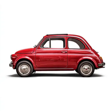 fiat car. side view. real img. no background