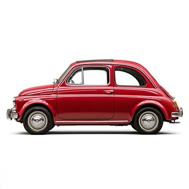 fiat car. side view. real img. no background