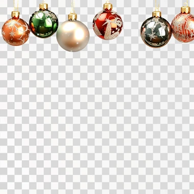 hyper realism Christmas style frame template. Christmas ornaments on garland with snowflakes with a large Empty large white space, hyper realism style  text fonts letters watermark words typography slogans signature people - - chaos 80 - - weird 40 - - s 100 - - ar 4:3 - - v 5.2 - - v 6.1