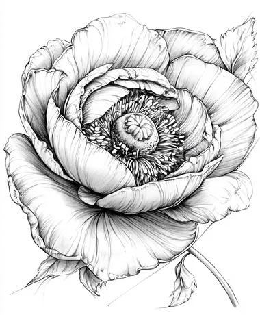 Porcelaine flower sketch in white and black, white background    k4jgzr3