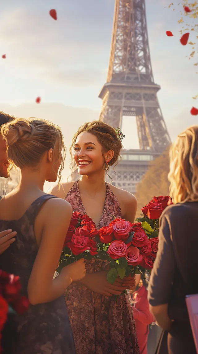 Celebration of Love and Diversity at the Eiffel Tower