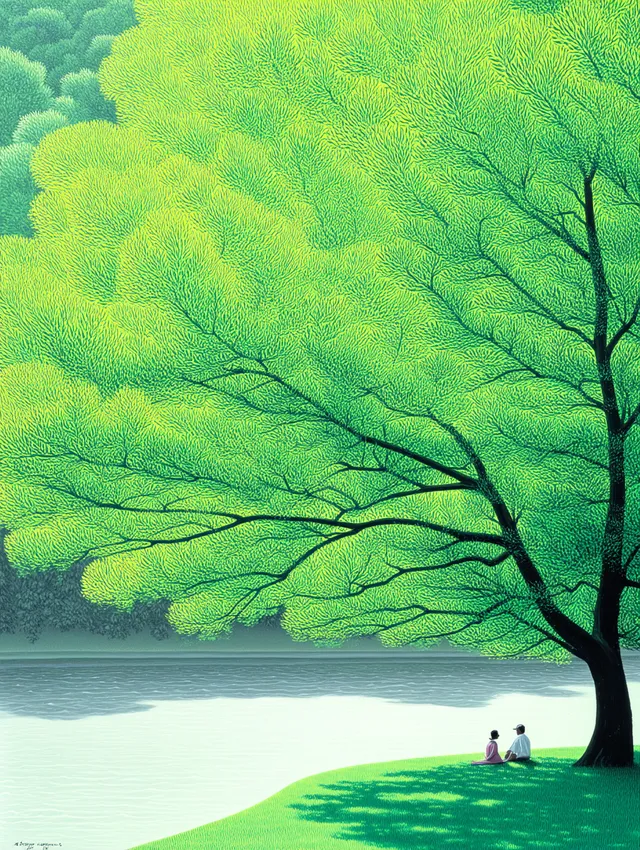 Tranquil Retreat Under a Lush Canopy