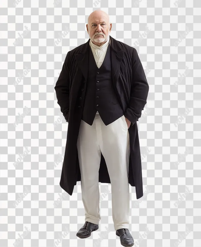 Elegant 19th Century Opera Singer: A Tall Elderly Performer