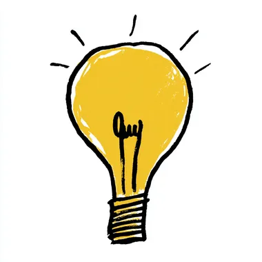 A light bulb drawn on a white background in the comic style Bill Waterson or Martin Handford --raw rofile 2zd2lqx