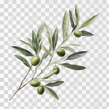 oliveira em fundo branco