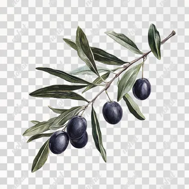 oliveira em fundo branco