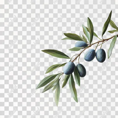 oliveira em fundo branco