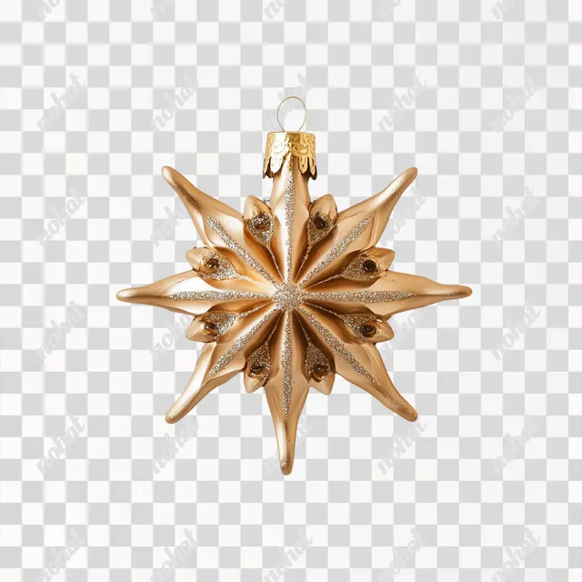 PNG Overhead View of Unique Handmade Christmas Ornament for Holiday Decor