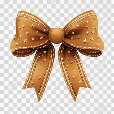 a pretty gingerbread themed coquette bow vector image
