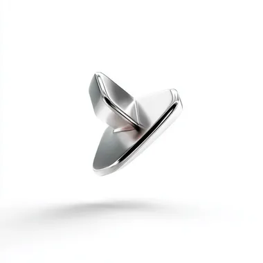 Metallic 3D cursor on white background without shadows and no perspective --raw rofile dxuc7wb