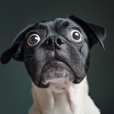 surprised dog