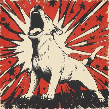 French bulldog , Surprised expressions, encounters with the unknown, Retro cartoon, simple illustration,   922586712 --s 333