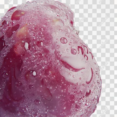 A ripe plum, white background, 8k resolution, macro lens, natural light, clear details, soft tones, tempting, sweet and sour, Extreme close-up
