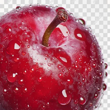 A ripe plum, white background, 8k resolution, macro lens, natural light, clear details, soft tones, tempting, sweet and sour, Extreme close-up