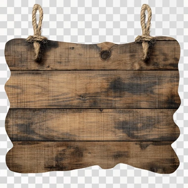 Placa de Madeira PNG Transparente, isolated
