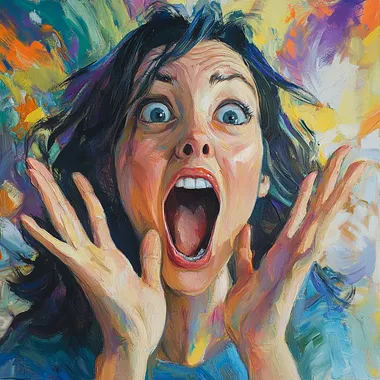 excited woman