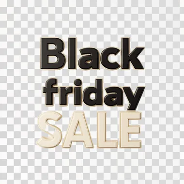 simple 3D "Black friday" "SALE" beige on white BG --s 250