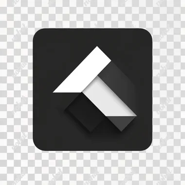 A news app logo, named InsightNow, black and white, simple