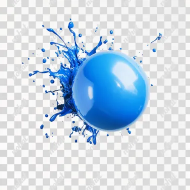 beautiful blue balloon release whitebackground