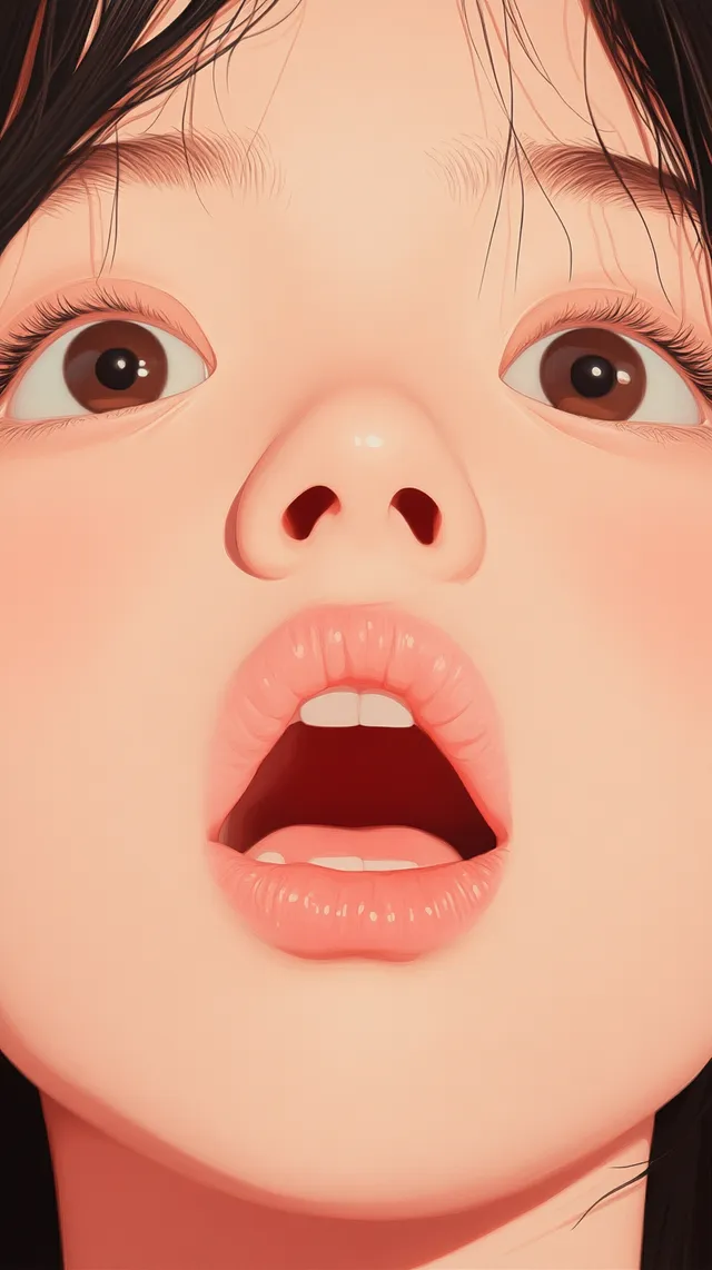 Whimsical April Cartoon Face with Ample Copy Space for Text