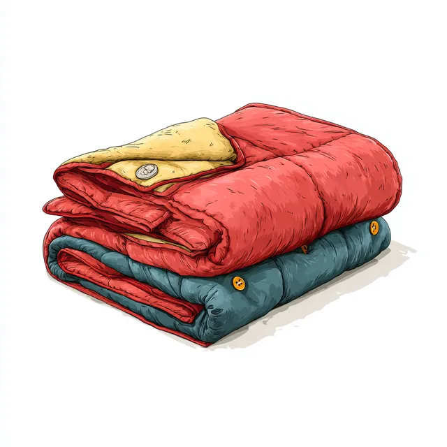 Cozy Snuggle Blanket in Cartoon Style