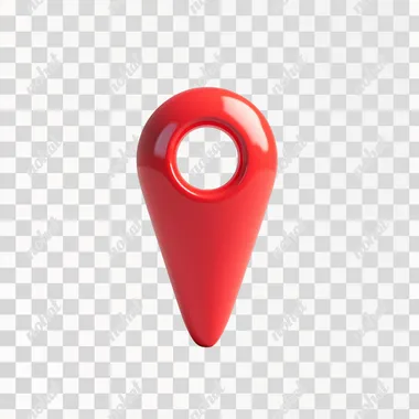 3d icon of a red location pin , location,3d blender render, soft clay material,plain white background, soft edge