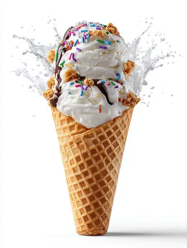 ice scream cone, topping, isolated  rofile 2twqk5u
