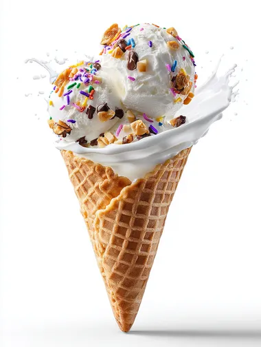 ice scream cone, topping, isolated  rofile 2twqk5u
