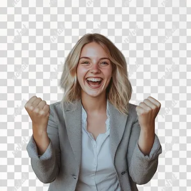 super motivated marketer, happy, young girl in her twenties, caucassian, photo quality
