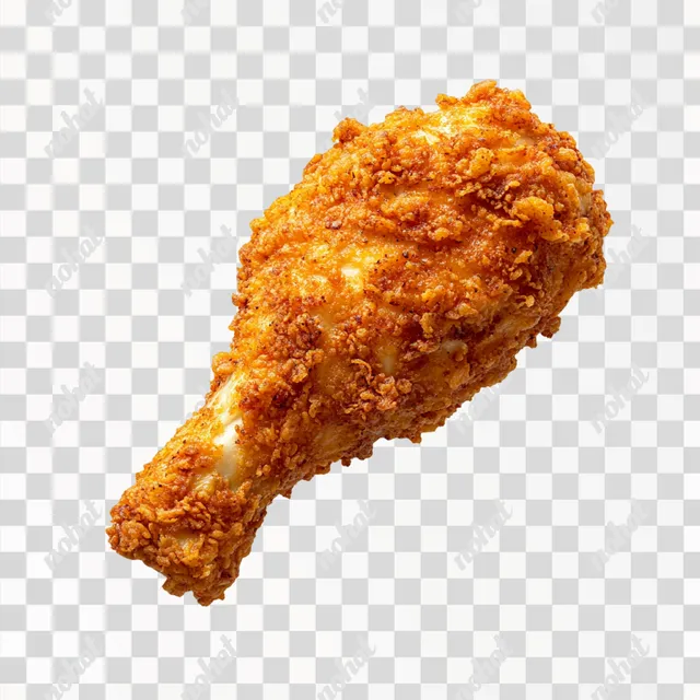 PNG Fried chicken leg from Southern cuisine on transparent background