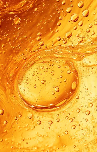 Amber-yellow abstract textured background, orange water droplets, modern art print for wall poster.