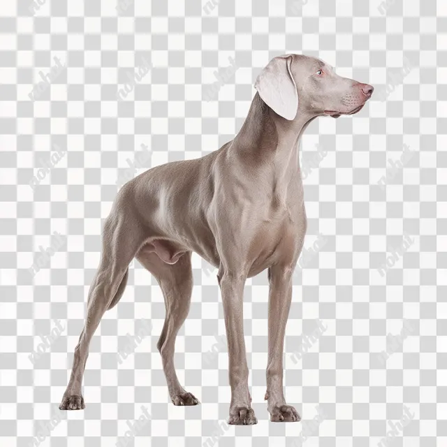 PNG Anatomically Detailed Weimaraner Standing Profile