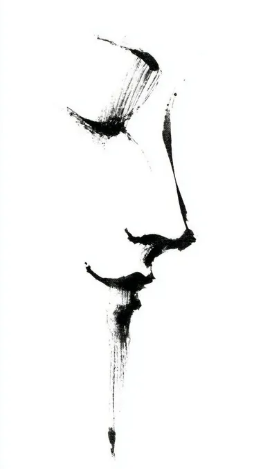 A simple line drawing of a womans face, minimalistic and elegant. The lines should be clean and bold on a white background, capturing Picasso's iconic doodle style, focusing more on simplicity and form than detail.  --s 1000