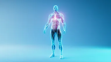 The Evolution of Human-Cyborg Integration: "Create a 3D illustration of a cyborg standing in front of a neutral blue-lit backdrop. The cyborg has a sleek, modern design with visible technological augmentations--such as mechanical limbs, glowing implants, and neural interfaces--blended seamlessly with human features. The lighting casts soft, neutral hues across the cyborgs metallic components and skin, highlighting the seamless fusion of organic and artificial elements. Explore the concept of human augmentation in a futuristic society. How does the cyborgs enhanced capabilities, such as superior strength, advanced computing, or augmented senses, impact its role in society? What ethical dilemmas arise in the merging of human consciousness with cybernetic enhancements   7iez5ol