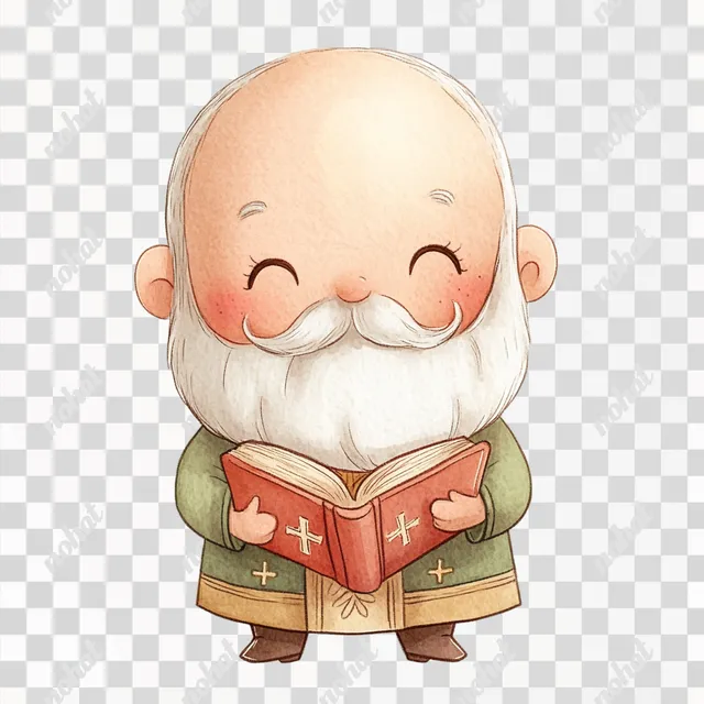 Charming Chibi Saint Nicholas: A Playful Portrait